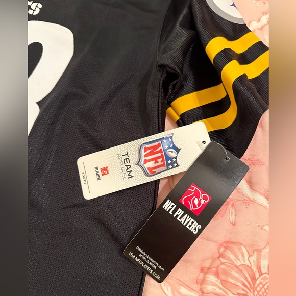 💛🖤💛NEW NFL Team Pittsburgh Steelers Heath Miller Youth XL Jersey Kids 💛🖤💛 - Picture 5 of 7